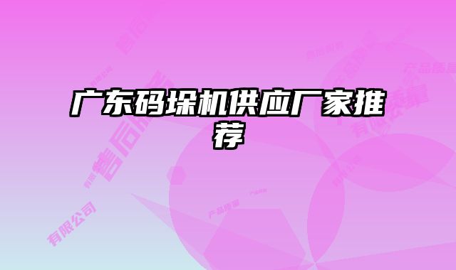 廣東碼垛機(jī)供應(yīng)廠(chǎng)家推薦