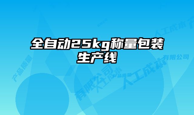 全自動(dòng)25kg稱(chēng)量包裝生產(chǎn)線